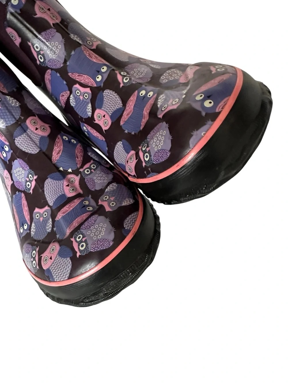 Bogs Classic Owl Waterproof Rain Boots Kids Size 6 Neoprene Insulated